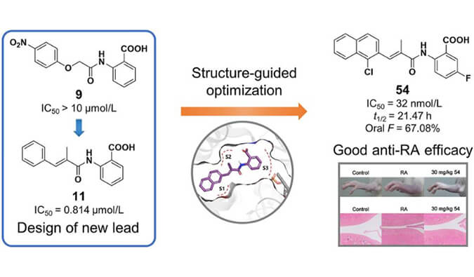 设计合成一系列DHODH抑制剂作为潜在的类风湿性枢纽炎治疗药物，，，，，，，，PK研究通过旋乐吧spin8举行